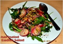 radish salad, marinated salad