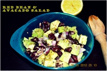 red bean avacado salad